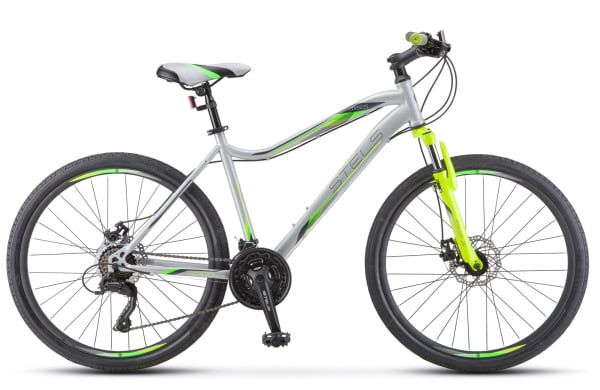 Велосипед Stels Miss-5000 MD V020 Серебристый/Салатовый (LU096322)