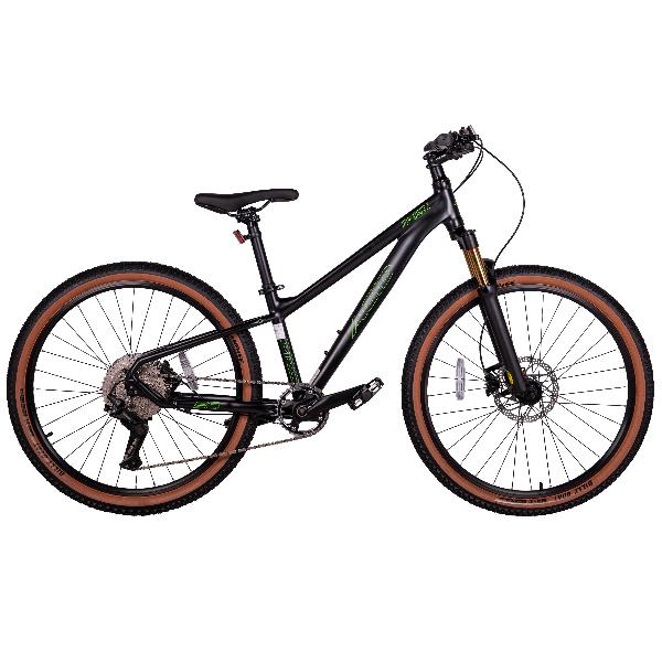 Велосипед 26" ACID Pro R-Six Black-flat/Neon-green Oil Fork (groupsets Shimano Deore)