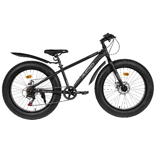 Велосипед 24' ACID F 460 D Black Flat/Dark Gray 2026