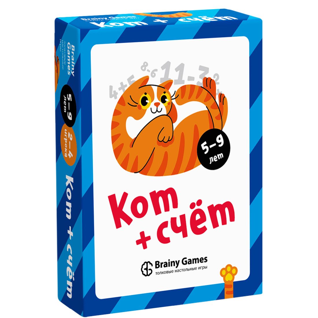 "Кот + счёт", игра 40 карточек Brainy Games