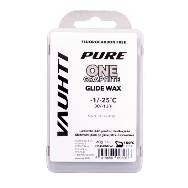 Мазь скольжения VAUHTI PURE ONE GRAPHITE -1⁰C/-25⁰C 60 г