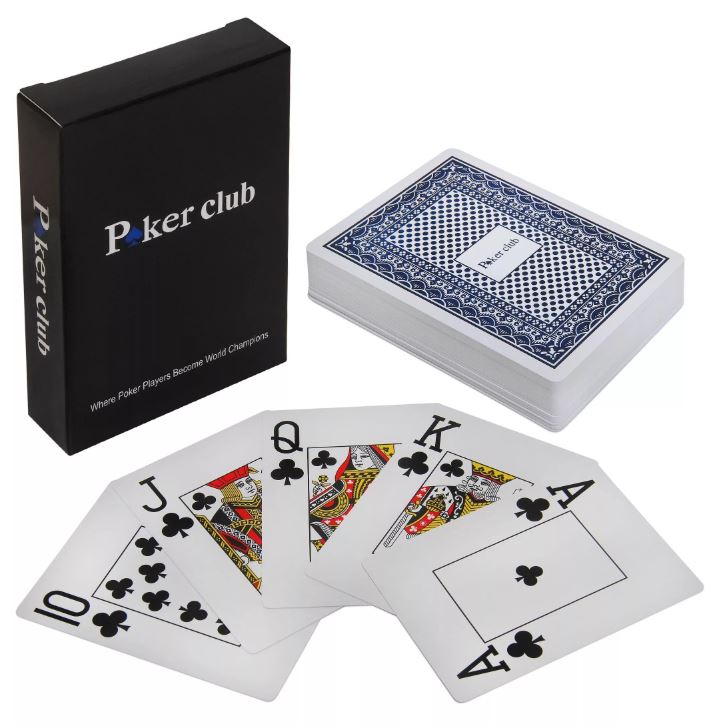 Карты пластиковые Poker club, синие