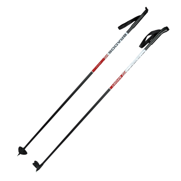 Лыжные палки STC 125 Brados Sport Composite Red 100% стекловолокно