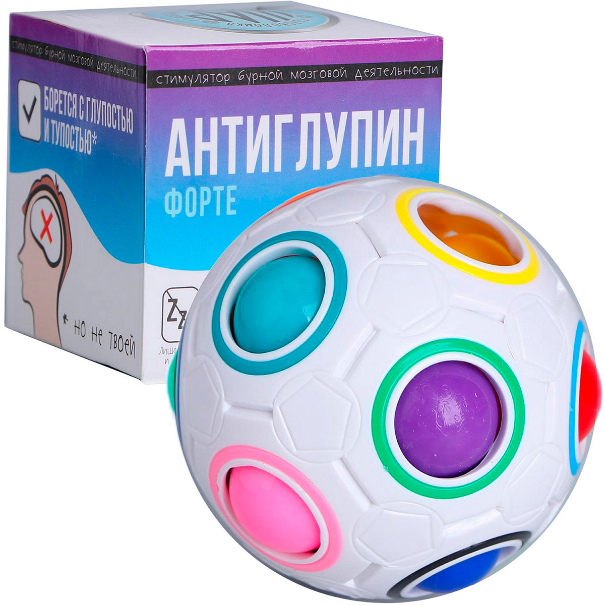 Головоломка 3D шарик-пузырьки «Антиглупин»
